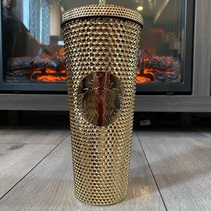 NWT- Starbucks Christmas 2022 Gold Studded Tumbler